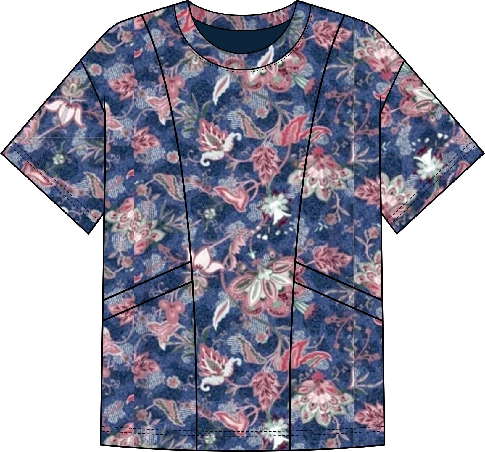 Футболка женская с карманами