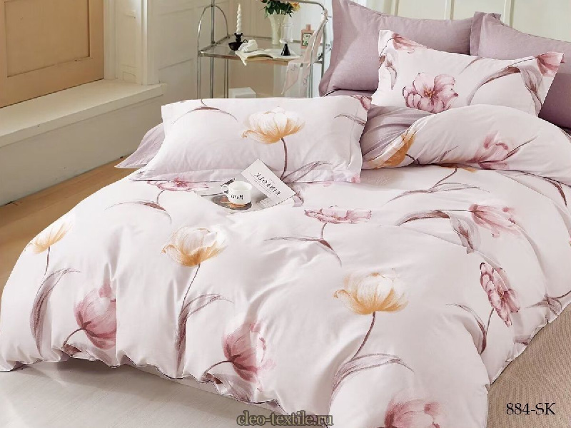 Комплект постельного белья, евро, сатин
