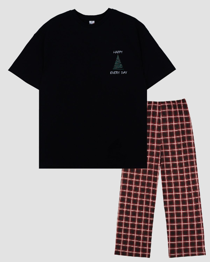 Пижама женская (футболка+брюки)