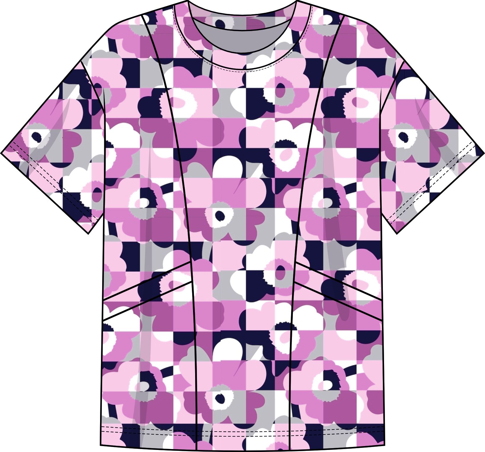 Футболка женская с карманами