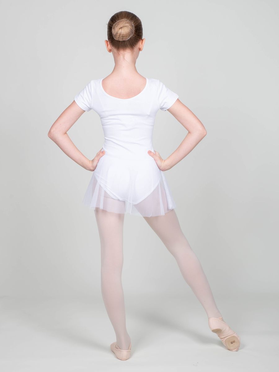 Боди трикотажное с юбкой (короткий рукав)