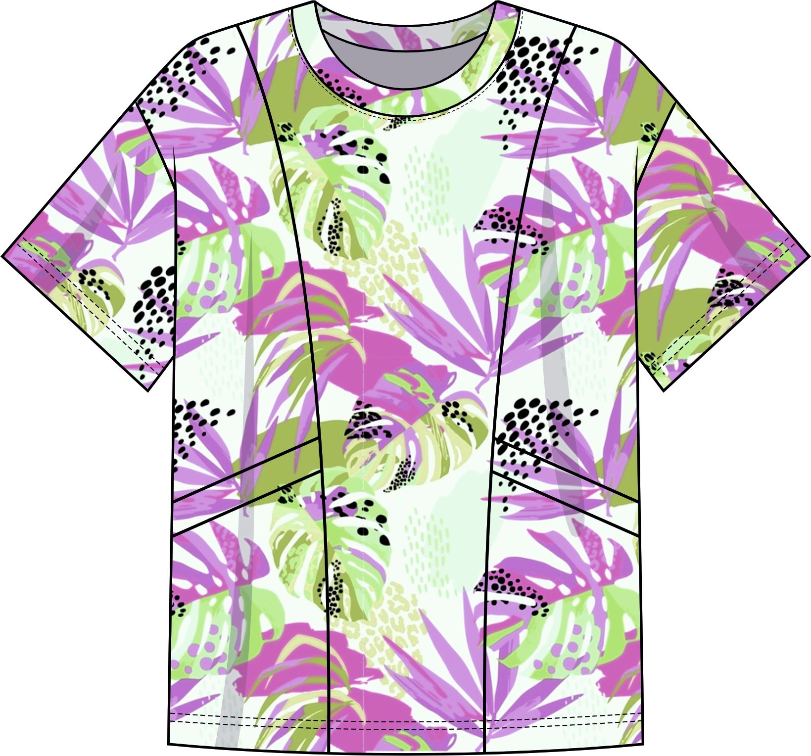 Футболка женская с карманами