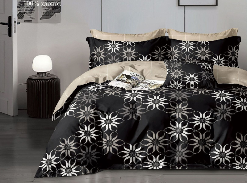 Комплект постельного белья, 2-спальное, поплин