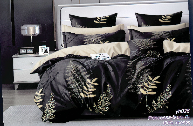 Комплект постельного белья, евро, сатин