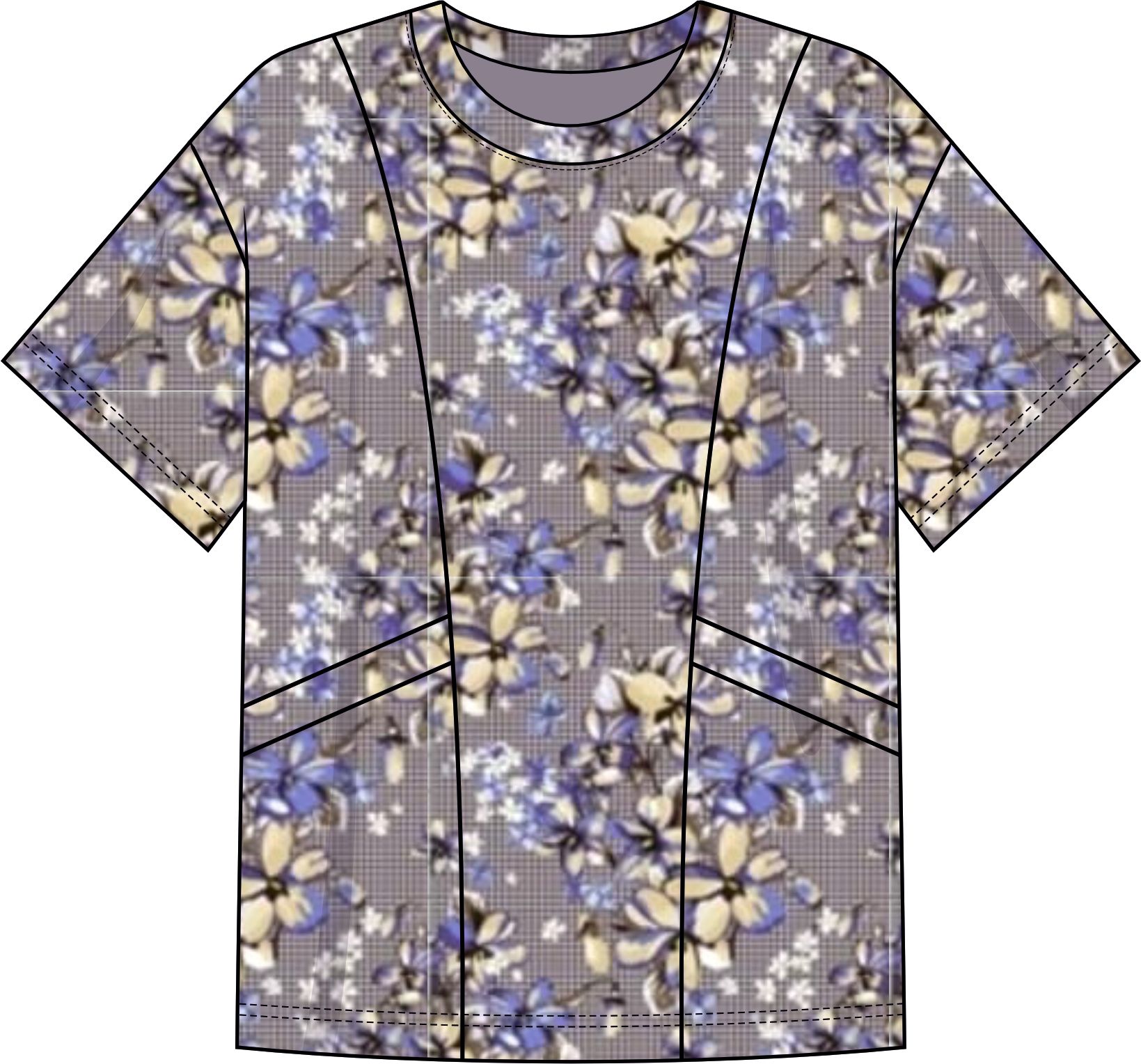 Футболка женская с карманами