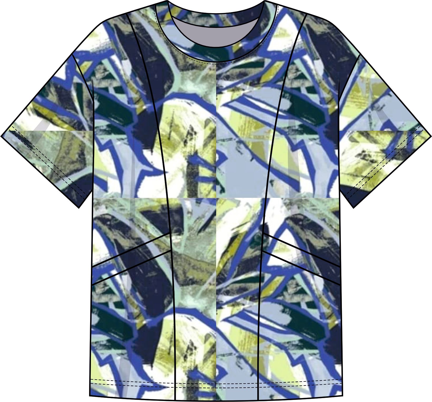 Футболка женская с карманами