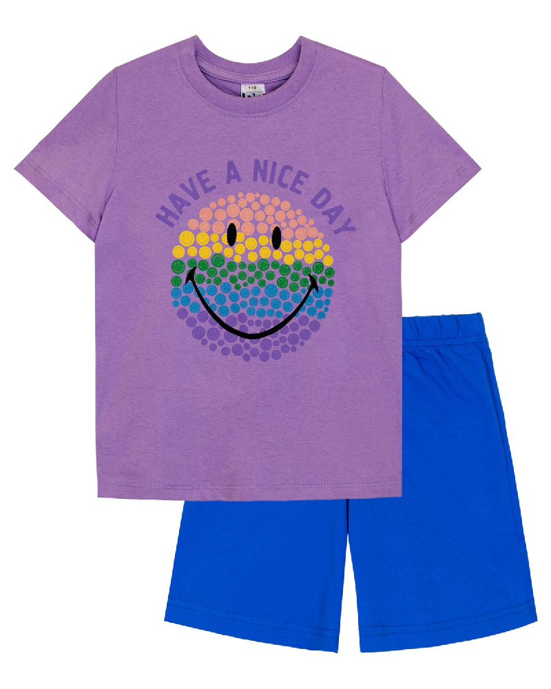 Комплект для девочки (джемпер кор.рукав+шорты) Комплект для девочки (джемпер кор.рукав+шорты)