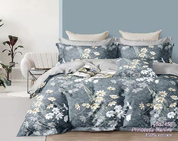 Комплект постельного белья, 1.5-спальное, поплин