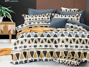 Комплект постельного белья, 1.5-спальное, поплин