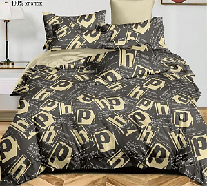 Комплект постельного белья, дуэт, поплин