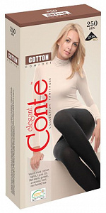 Колготки женские Cotton 250 mocca