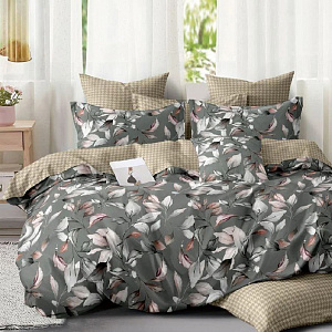 Комплект постельного белья, 1.5-спальное, поплин