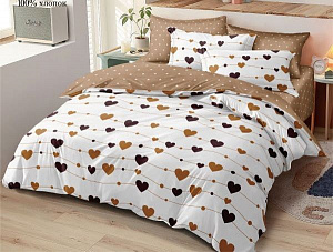 Комплект постельного белья, евро, поплин