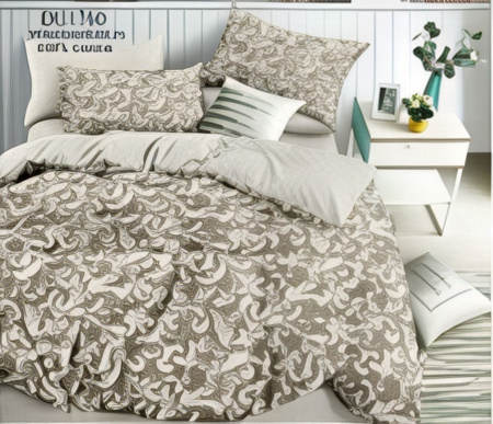 Комплект постельного белья, 1.5-спальное, поплин