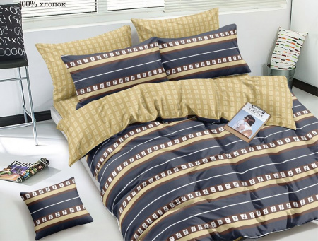 Комплект постельного белья, 2-спальное, поплин