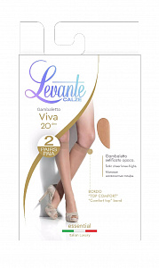 Гольфы женские Viva 20 (2 пары) nero