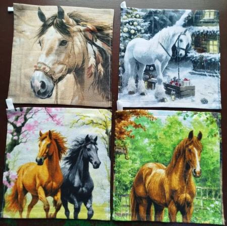 Салфетка велюр-махра 29х29