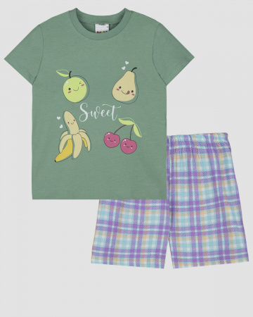 Пижама для девочки (футболка+шорты)